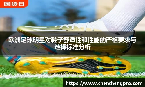 欧洲足球明星对鞋子舒适性和性能的严格要求与选择标准分析